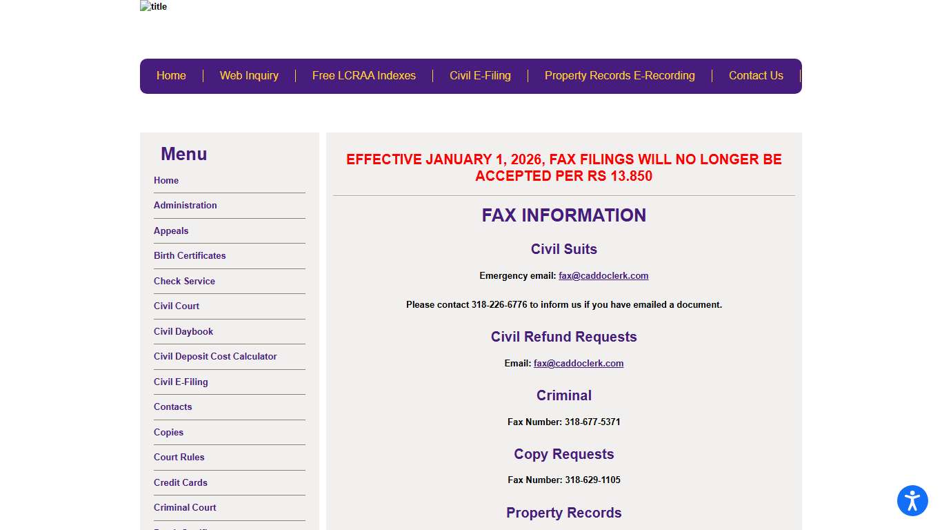 Caddo Parish Clerk of Court